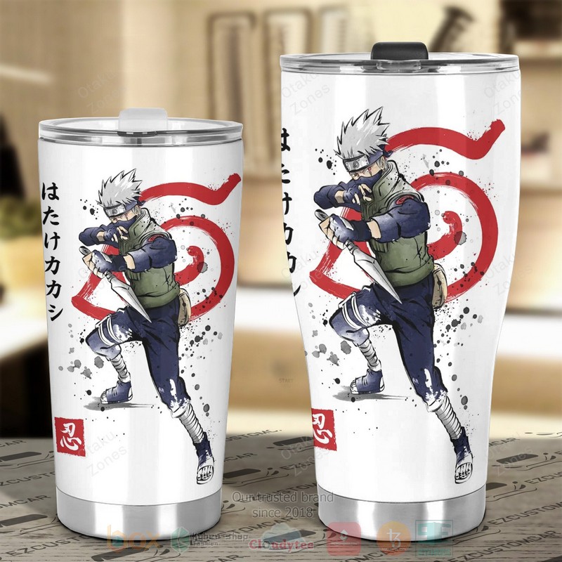 BEST Kakashi Hatake Naruto Sensei Mask Anime 3D Steel Tumbler 4 Kakashi Hatake Naruto Sensei Mask Anime Tumbler 1 2 3