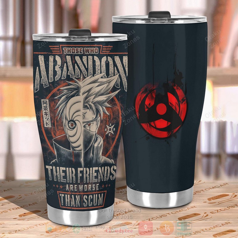 BEST Kakashi and Obito Stainless Steel Naruto Anime 3D Steel Tumbler 3 Kakashi and Obito Stainless Steel Naruto Anime Tumbler 1 2