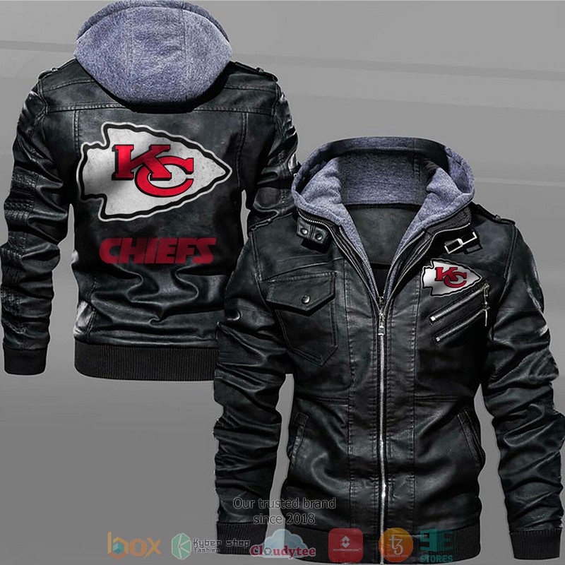 Kansas City Chiefs Black Brown Leather Jacket