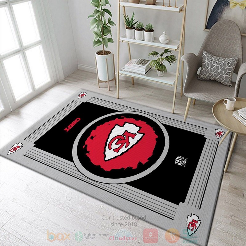 Kansas City Chiefs NFL Team Logo The Us Area Rugs 1
