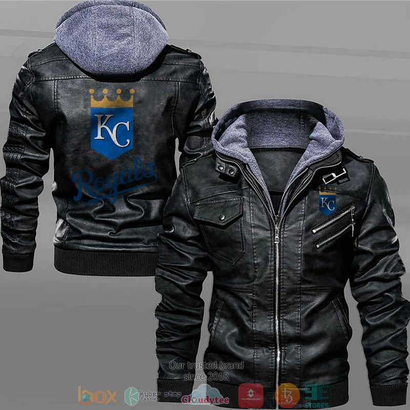 Kansas City Royals Black Brown Leather Jacket