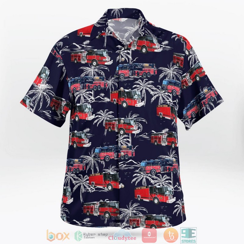 NEW Kansas Johnson County Consolidated Fire District No.2 Station 21 Hawaii Shirt word2