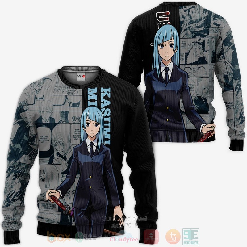 BEST Anime Kasumi Miwa Custom Jujutsu Kaisen Anime-Manga All Over Print Hoodie-Bomber Jacket 2 Kasumi Miwa Custom Jujutsu Kaisen Anime Manga 3D Hoodie Bomber Jacket 1