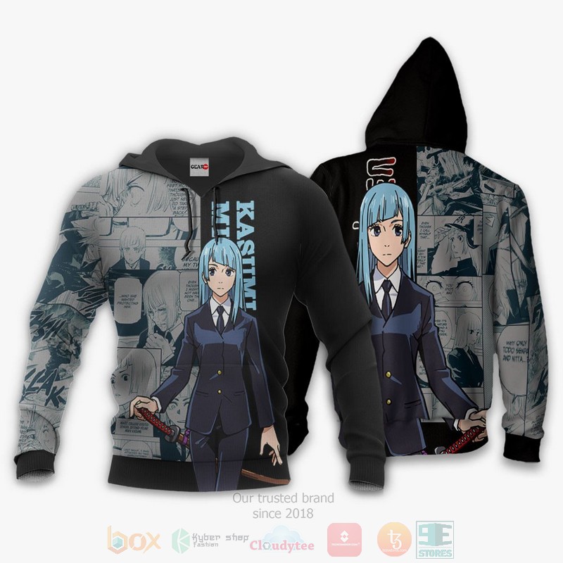 BEST Anime Kasumi Miwa Custom Jujutsu Kaisen Anime-Manga All Over Print Hoodie-Bomber Jacket 3 Kasumi Miwa Custom Jujutsu Kaisen Anime Manga 3D Hoodie Bomber Jacket 1 2