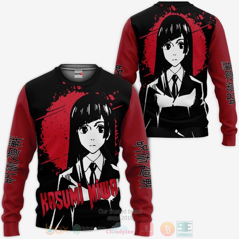 BEST Anime Kasumi Miwa Custom Jujutsu Kaisen All Over Print Hoodie-Bomber Jacket 2 Kasumi Miwa Custom Jujutsu Kaisen Anime 3D Hoodie Bomber Jacket 1