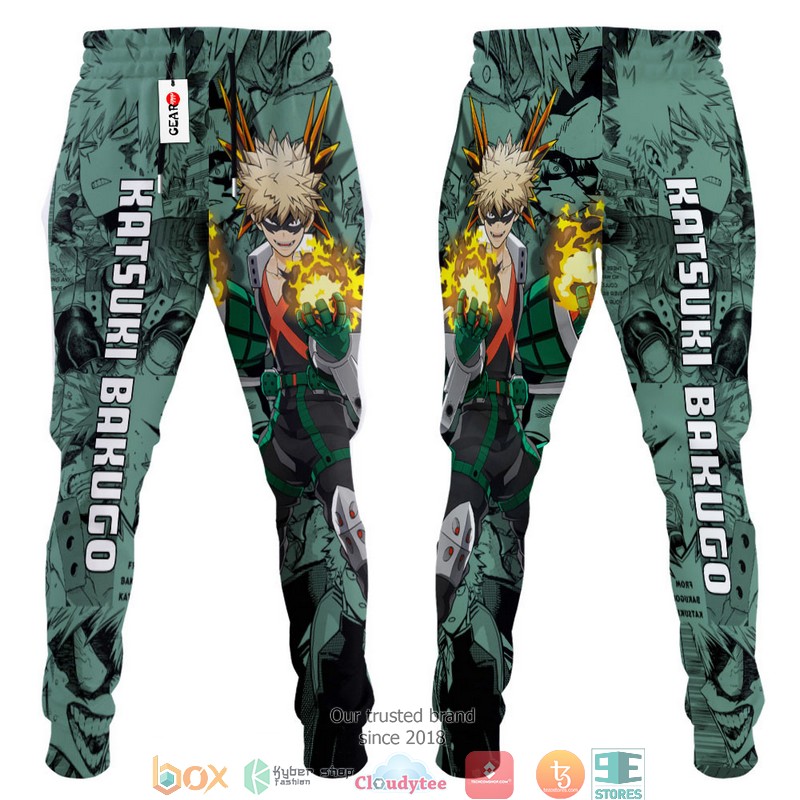 Katsuki Bakugo Anime My Hero Academia Mix Manga Sweatpants 3 Katsuki Bakugo Anime My Hero Academia Mix Manga Sweatpants 1 2