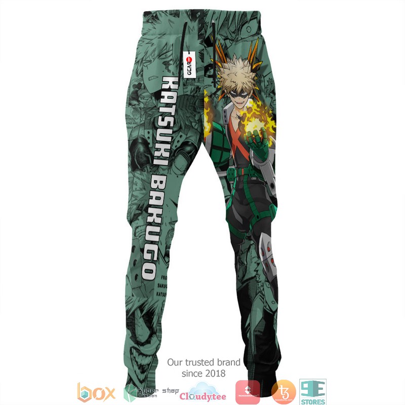 Katsuki Bakugo Anime My Hero Academia Mix Manga Sweatpants 4 Katsuki Bakugo Anime My Hero Academia Mix Manga Sweatpants 1 2 3
