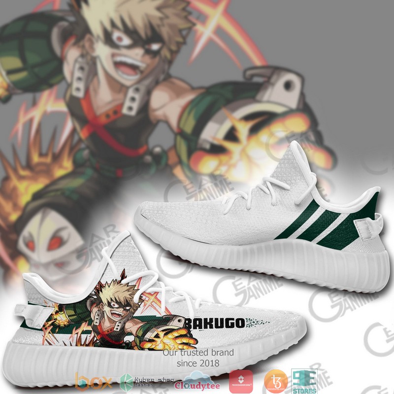 Katsuki Bakugo Anime My Hero Academia Yeezy Sneaker Shoes 1