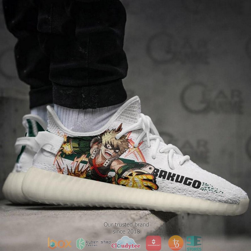 Katsuki Bakugo Anime My Hero Academia Yeezy Sneaker Shoes 1 2 3 4
