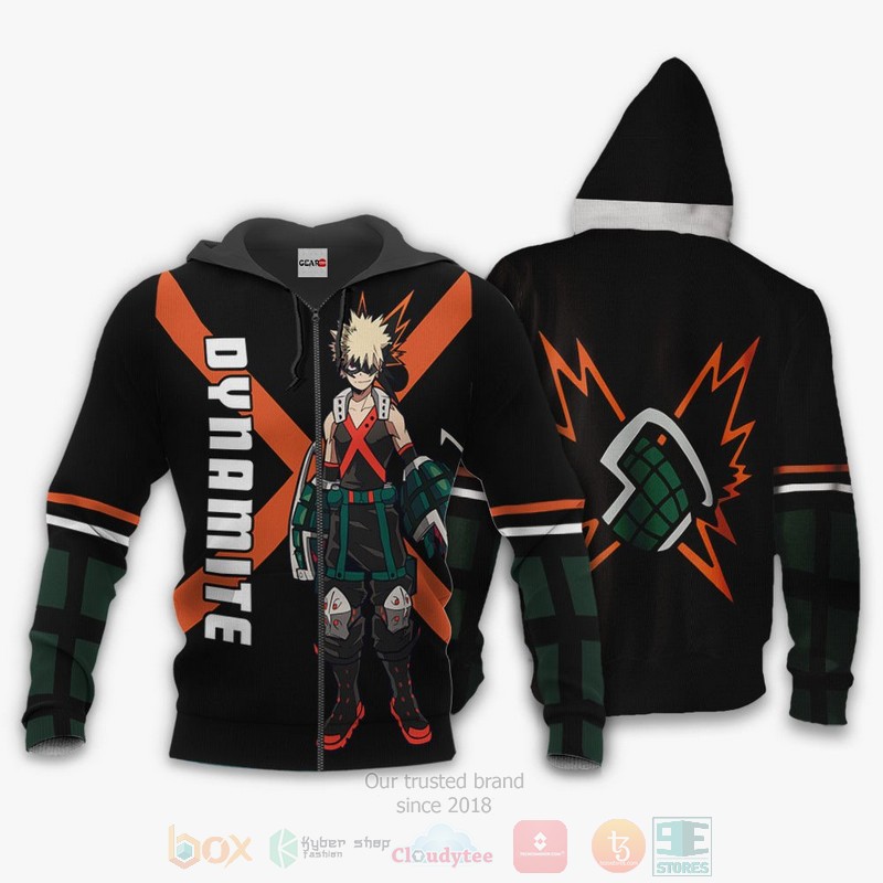 BEST Anime Katsuki Bakugo Custom My Hero Academia All Over Print Hoodie-Bomber Jacket 13 Katsuki Bakugo Custom Anime My Hero Academia 3D Hoodie Bomber Jacket
