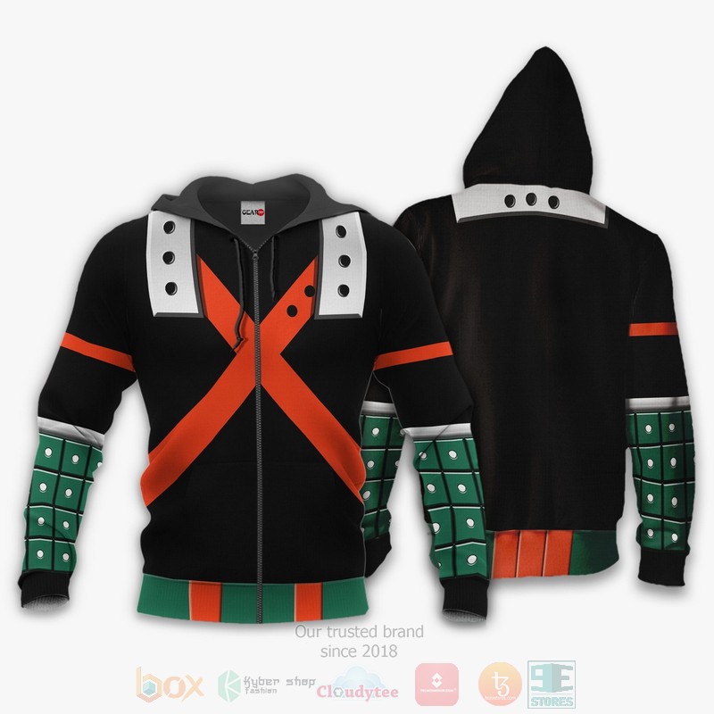 BEST Anime Katsuki Bakugo Uniform Costume Hero My Hero Academia All Over Print Hoodie-Bomber Jacket 12 Katsuki Bakugo Uniform Costume Hero My Hero Academia Anime 3D Hoodie Bomber Jacket