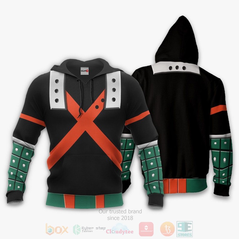 BEST Anime Katsuki Bakugo Uniform Costume Hero My Hero Academia All Over Print Hoodie-Bomber Jacket 3 Katsuki Bakugo Uniform Costume Hero My Hero Academia Anime 3D Hoodie Bomber Jacket 1 2