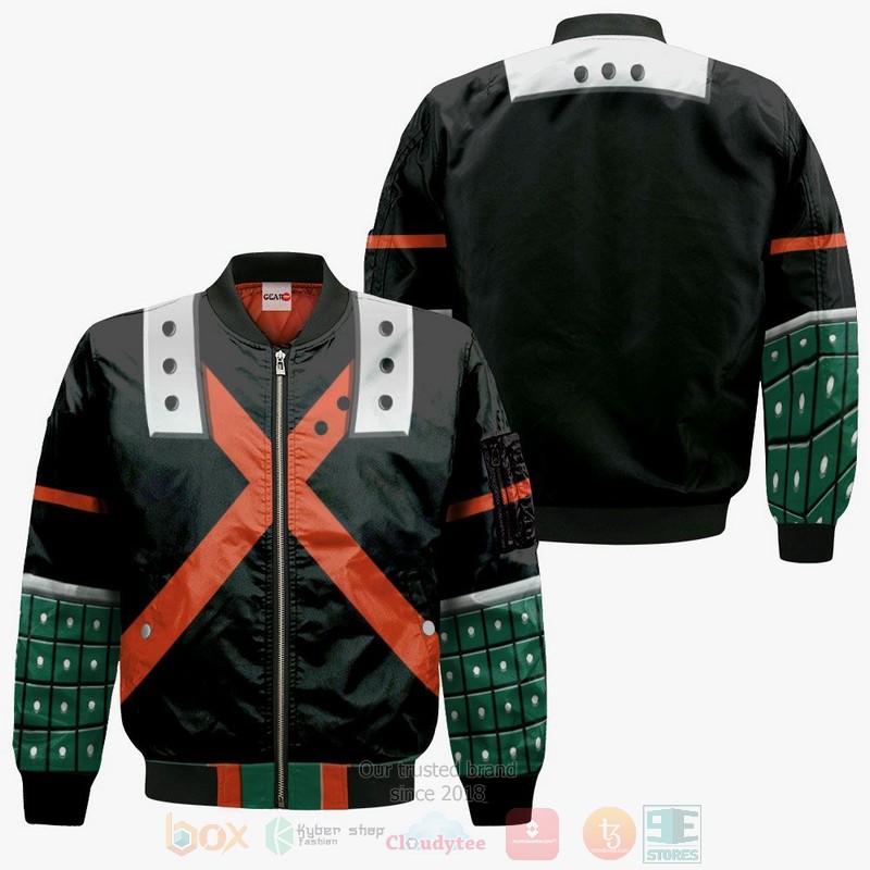 BEST Anime Katsuki Bakugo Uniform Costume Hero My Hero Academia All Over Print Hoodie-Bomber Jacket 4 Katsuki Bakugo Uniform Costume Hero My Hero Academia Anime 3D Hoodie Bomber Jacket 1 2 3