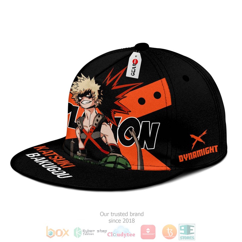 BEST Katsuki Bakugou My Hero Academia Anime Snapback cap hat 2 Katsuki Bakugou My Hero Academia Anime Snapback cap 1