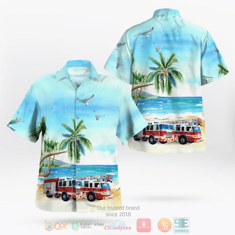 Kaufman Texas Kaufman Fire Rescue Station 1 Hawaiian Shirt