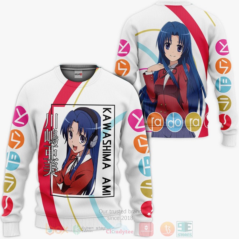 BEST Anime Kawashima Ami Custom Toradora All Over Print Hoodie-Bomber Jacket 2 Kawashima Ami Custom Toradora Anime 3D Hoodie Bomber Jacket 1