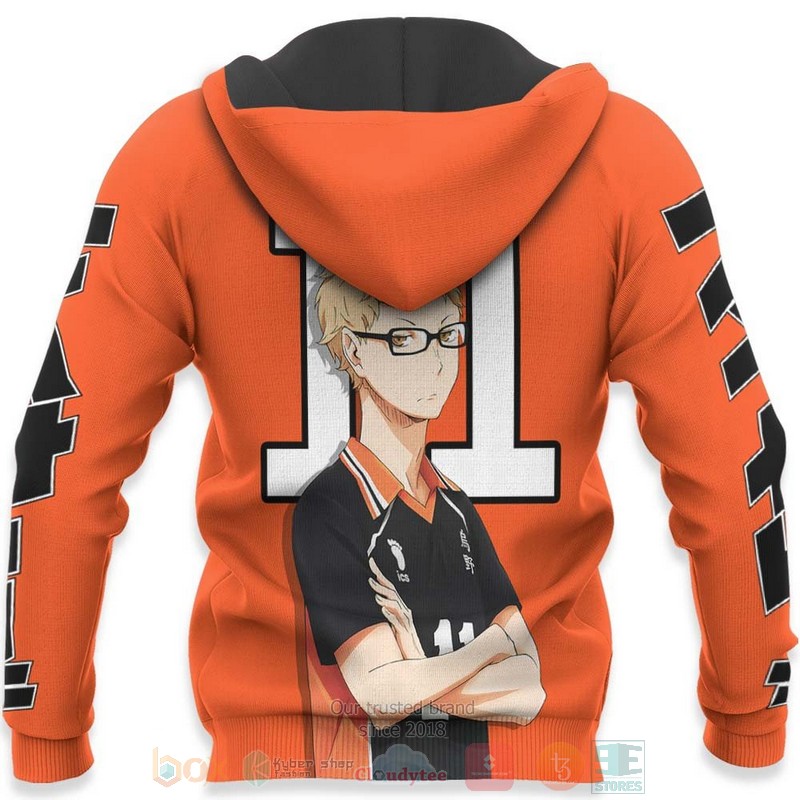 Kei Tsukishima Custom Haikyuu Anime 3D Hoodie Bomber Jacket 1 2 3 4