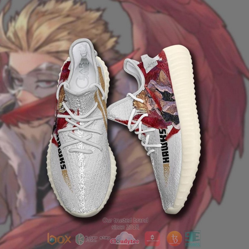 BEST Keigo Takami Hawks BNHA My Hero Academia Yeezy Shoes Sneaker 3 Keigo Takami Hawks BNHA My Hero Academia Anime Yeezy Shoes 1 2