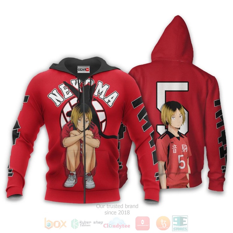 Kenma Kozume Custom Haikyuu Anime 3D Hoodie Bomber Jacket