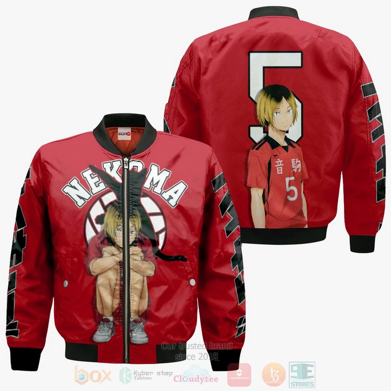 BEST Anime Kenma Kozume Custom Haikyuu All Over Print Hoodie-Bomber Jacket 4 Kenma Kozume Custom Haikyuu Anime 3D Hoodie Bomber Jacket 1 2 3