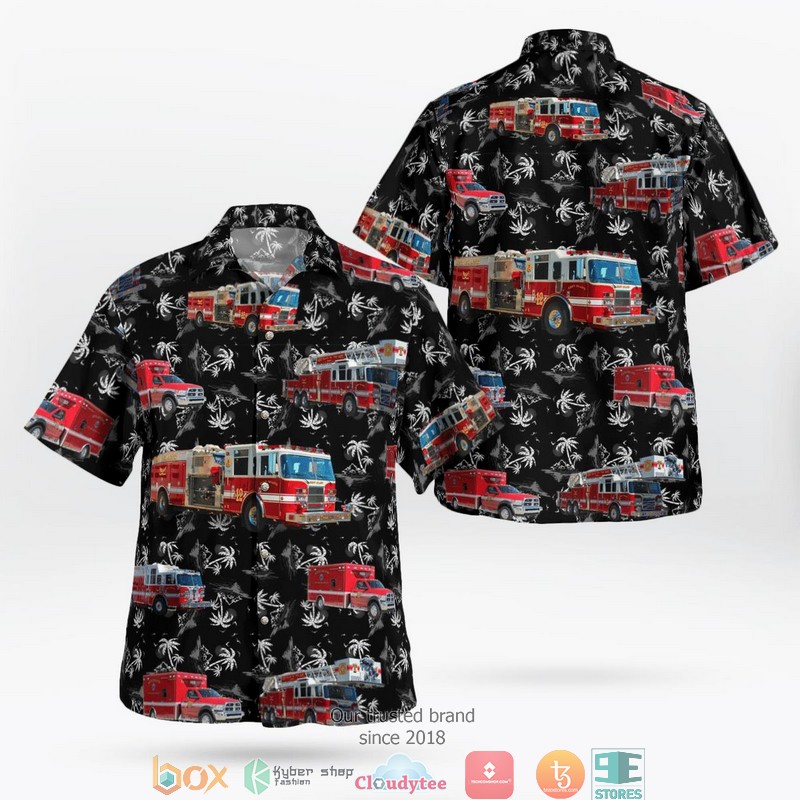 Kent Island Volunteer Fire Department Hawaii 3D Shirt
