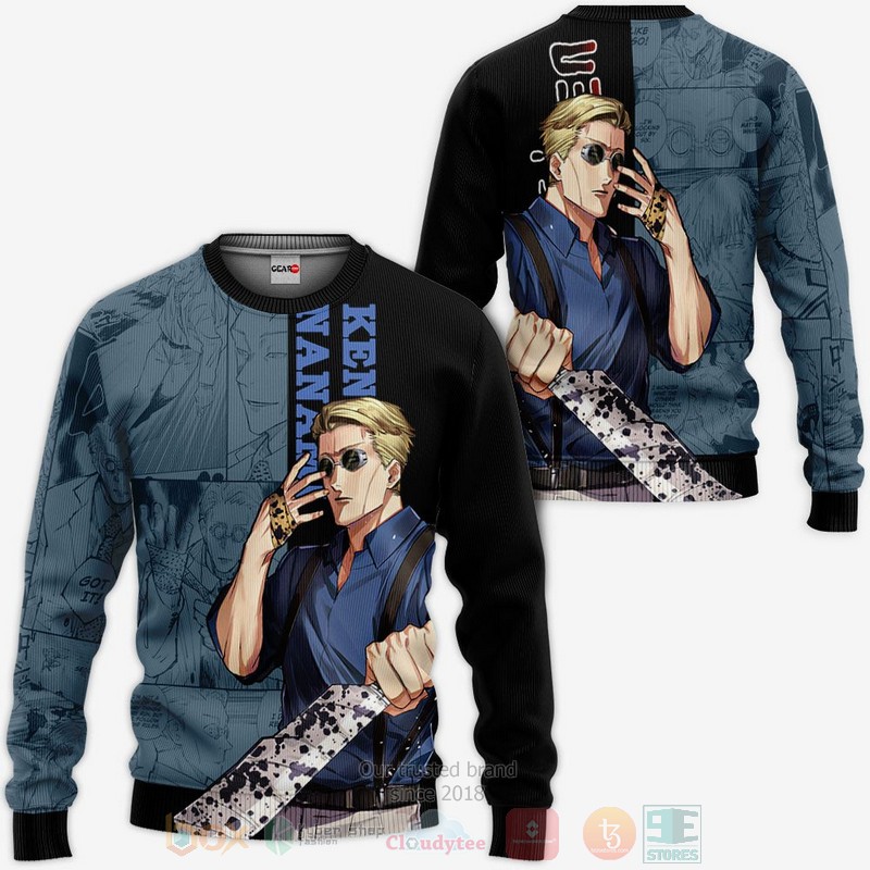 BEST Anime Kento Nanami Custom Jujutsu Kaisen Anime-Manga All Over Print Hoodie-Bomber Jacket 2 Kento Nanami Custom Jujutsu Kaisen Anime Manga 3D Hoodie Bomber Jacket 1