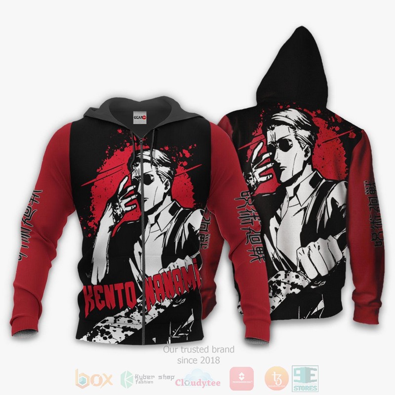 BEST Anime Kento Nanami Custom Jujutsu Kaisen All Over Print Hoodie-Bomber Jacket 1 Kento Nanami Custom Jujutsu Kaisen Anime 3D Hoodie Bomber Jacket