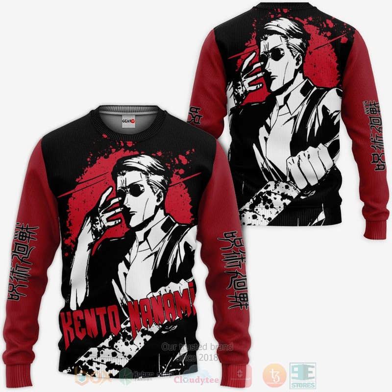 BEST Anime Kento Nanami Custom Jujutsu Kaisen All Over Print Hoodie-Bomber Jacket 2 Kento Nanami Custom Jujutsu Kaisen Anime 3D Hoodie Bomber Jacket 1