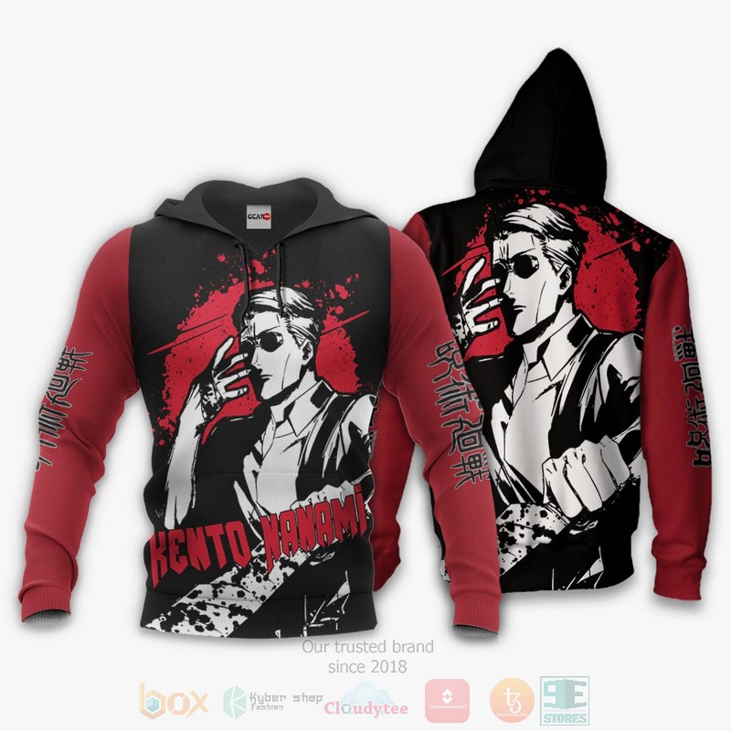 BEST Anime Kento Nanami Custom Jujutsu Kaisen All Over Print Hoodie-Bomber Jacket 3 Kento Nanami Custom Jujutsu Kaisen Anime 3D Hoodie Bomber Jacket 1 2