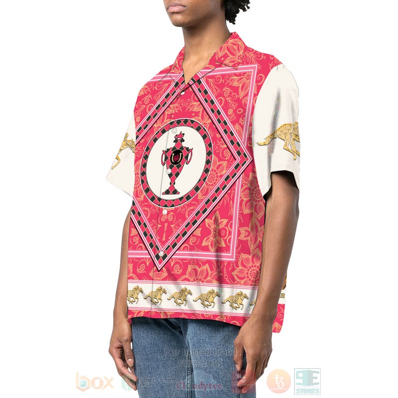 BEST Kentucky Derby 2022 Red Pattern 3D Aloha Shirt 2 Kentucky Derby 2022 Red Pattern Hawaiian Shirt 1