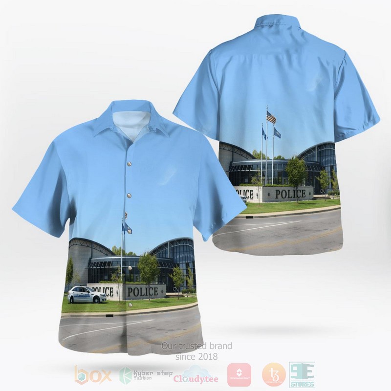 BEST Kentucky, Elizabethtown Police Department 3D Aloha Shirt word3