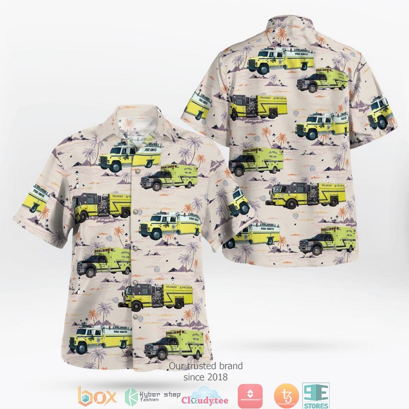 Kentucky Erlanger Fire EMS Department Hawaii 3D Shirt