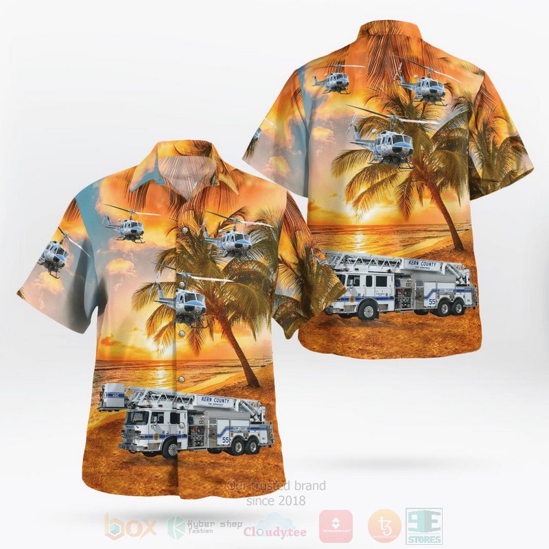 Kern County Fire Department Hawaiian Shirt