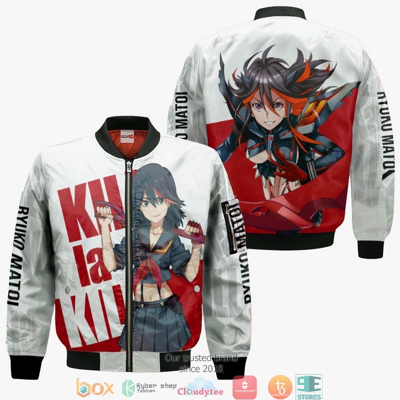 Kill La Kill Ryuko Matoi Anime 3d Hoodie Bomber jacket 1 2 3