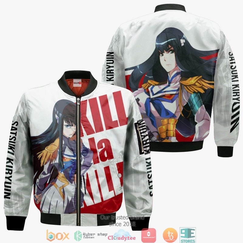 Kill La Kill Satsuki Kiryuin Anime 3d Hoodie Bomber jacket 1 2 3