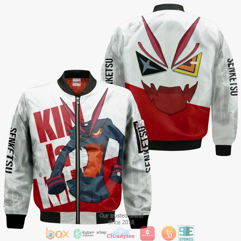 Kill La Kill Senketsu Anime 3d Hoodie, Bomber jacket 4 Kill La Kill Senketsu Anime 3d Hoodie Bomber jacket 1 2 3