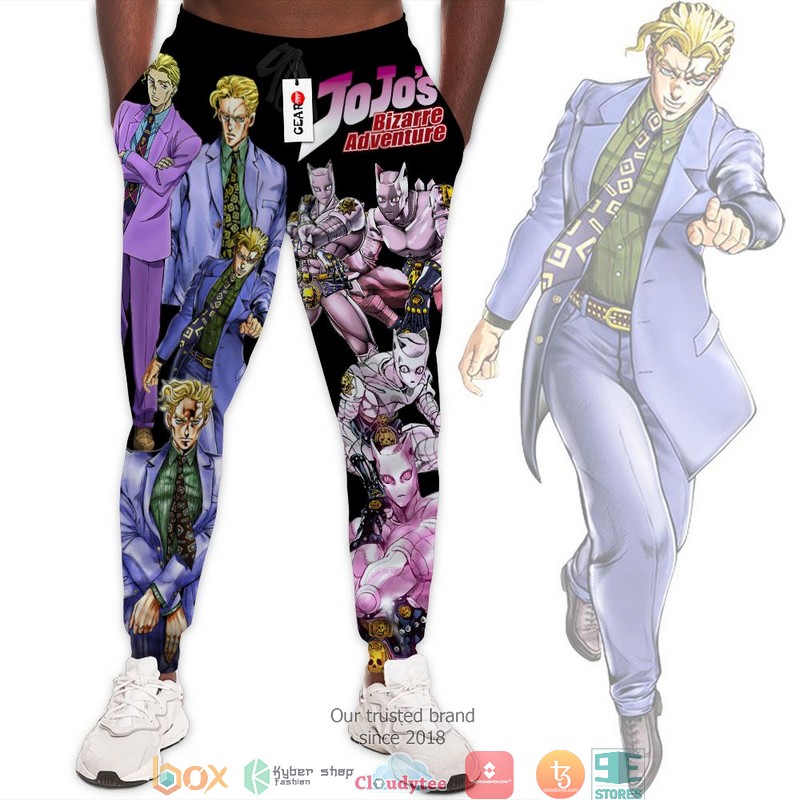 Killer Queen Anime JJ Adventures Merch Sweatpants