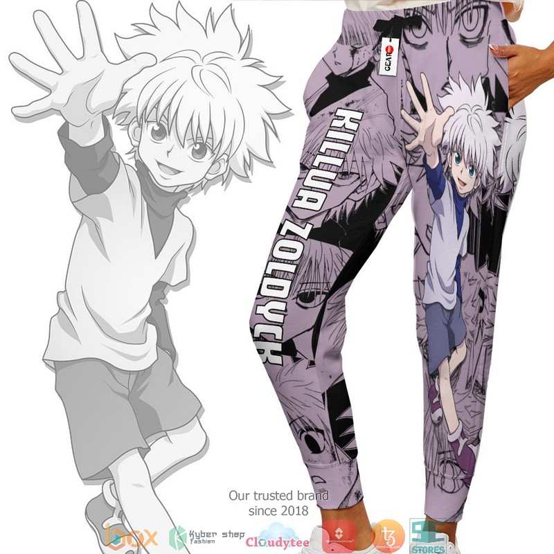 Killua Zoldyck Anime HxH Mix Manga Sweatpants 1