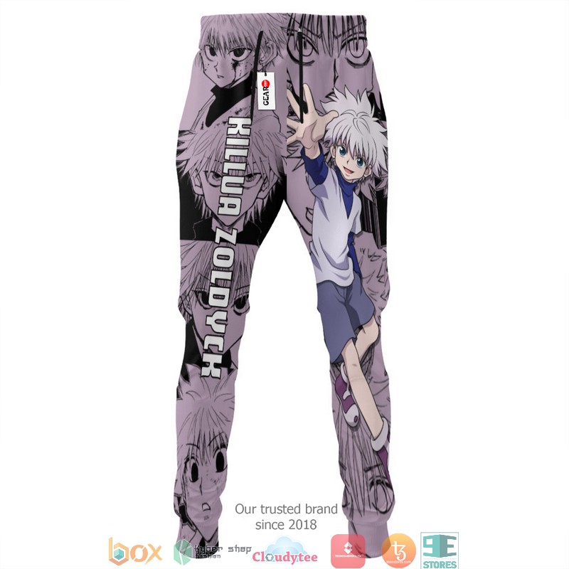 Killua Zoldyck Anime HxH Mix Manga Sweatpants 4 Killua Zoldyck Anime HxH Mix Manga Sweatpants 1 2 3