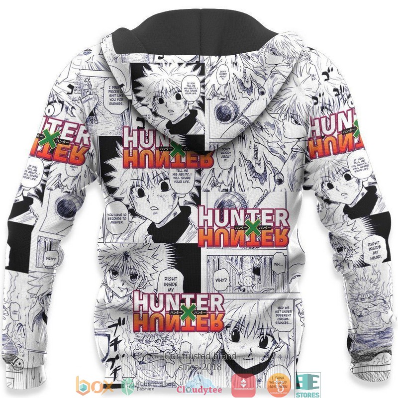 Killua Zoldyck HxH Anime Mixed Manga 3d Hoodie Bomber jacket 1 2 3 4 5