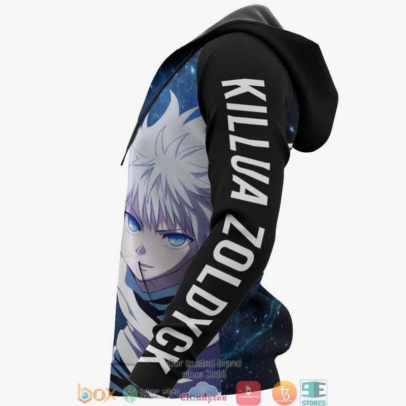 Killua Zoldyck Skill HxH Anime 3d Hoodie Bomber jacket 1 2 3 4 5