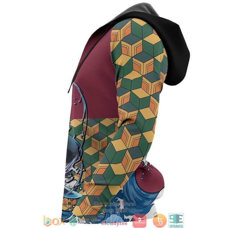Kimetsu Giyu Tomioka Anime 3d Hoodie Bomber jacket 1 2 3 4 5