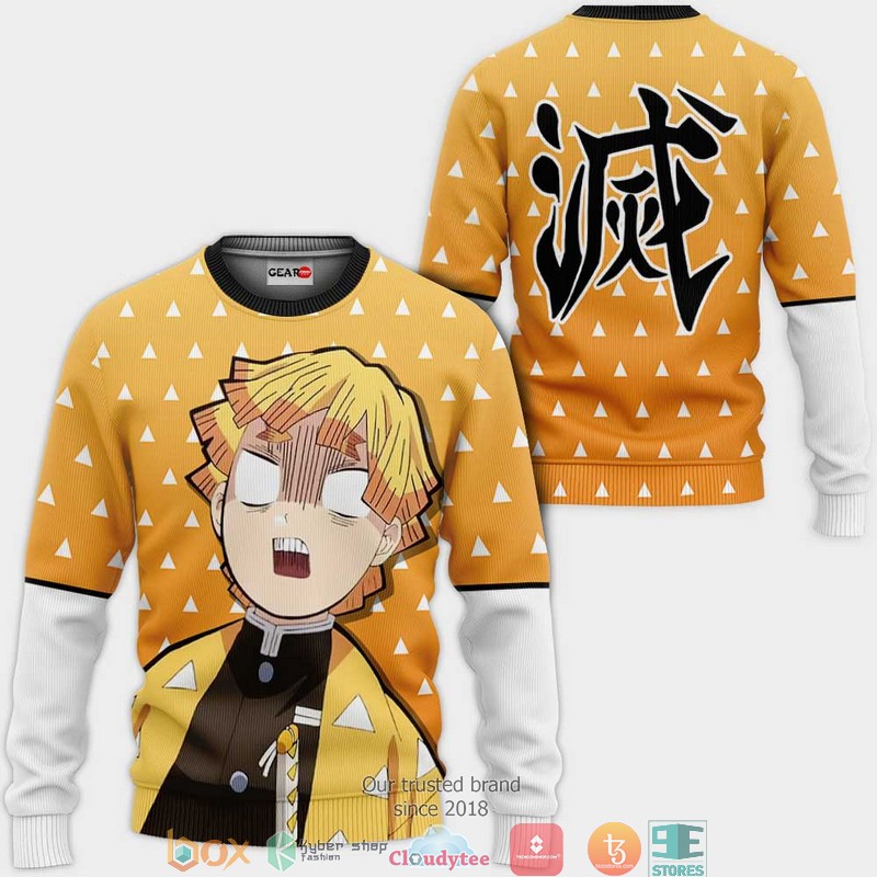 Kimetsu Zenitsu Anime Merch Funny 3d Hoodie, Bomber jacket 2 Kimetsu Zenitsu Anime Merch Funny 3d Hoodie Bomber jacket 1