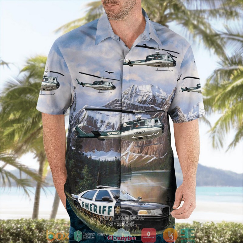 King County Sheriff Bell UH-1H Iroquois & Car 3D Hawaii Shirt 4 King County Sheriff Bell UH 1H Iroquois Car 3D Hawaii Shirt 1 2 3