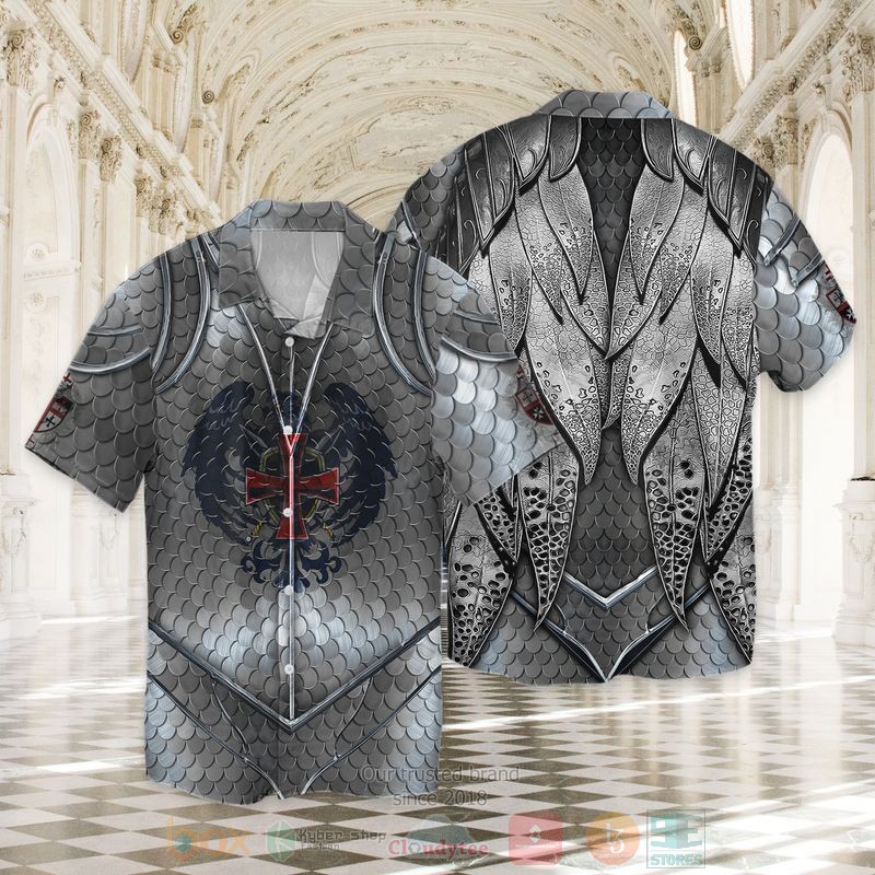 BEST Kinghts Templar All Over Print Tropical Shirt 3 Kinghts Templar Short Sleeve Hawaiian Shirt