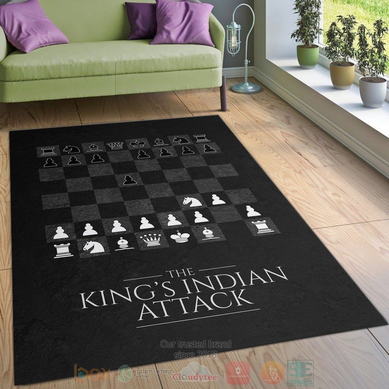 Kings Indian Attack Chess Area Rugs