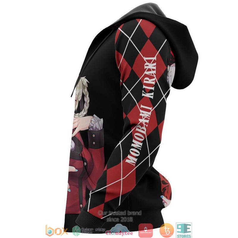 Kirari Momobami Kakegurui Anime 3d Hoodie Bomber jacket 1 2 3 4 5