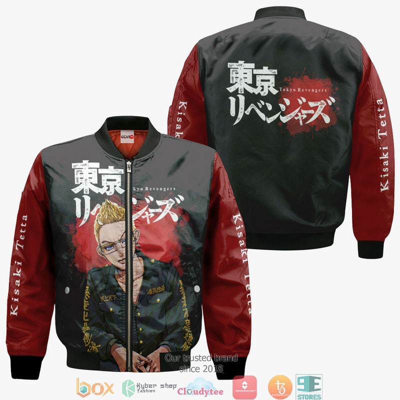 Kisaki Tetta Anime Tokyo Revengers Merch 3d Hoodie Bomber jacket 1 2 3