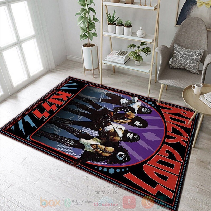 Kiss Rock Band Area Rugs 1