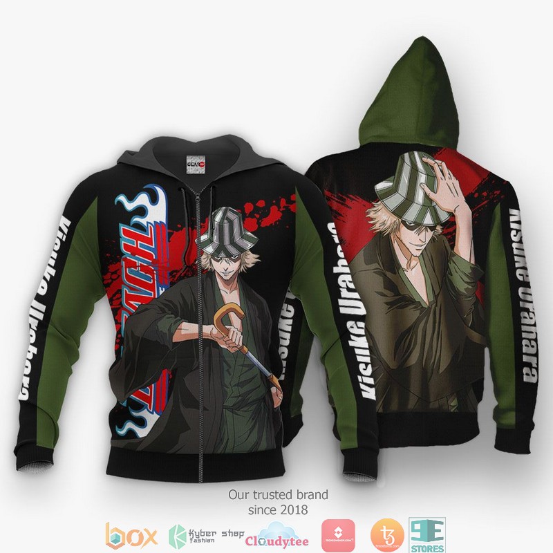 Kisuke Urahara BL Anime 3d Hoodie, Bomber jacket 1 Kisuke Urahara BL Anime 3d Hoodie Bomber jacket
